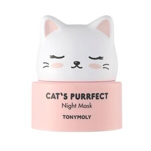 Tony Moly Cat's Purrfect Night Mask - Pink and White